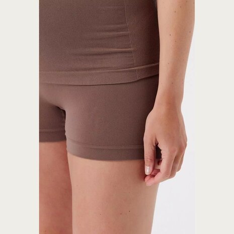 Noppies Lai Naadloze Sensil Zwangerschapsshort Hoog  Deep Taupe