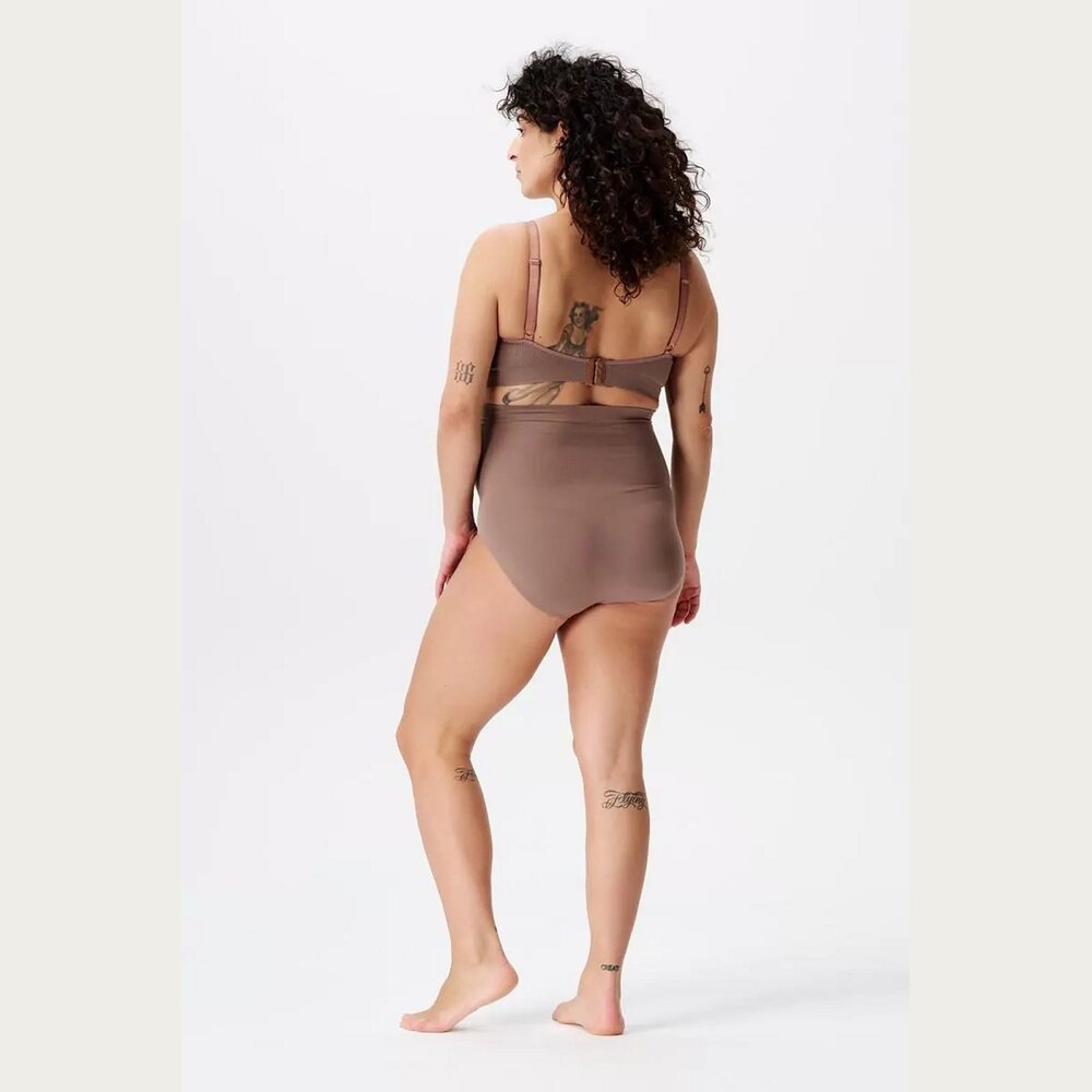 Noppies Nisa Naadloze Sensil Zwangerschapsslip  Deep Taupe Noppies Nisa Naadloze Sensil Zwangerschapsslip  Deep Taupe