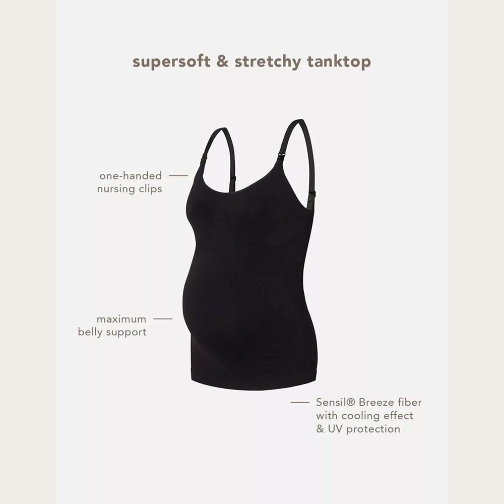 Noppies Evi Naadloze Sensil VoedingsTop Black