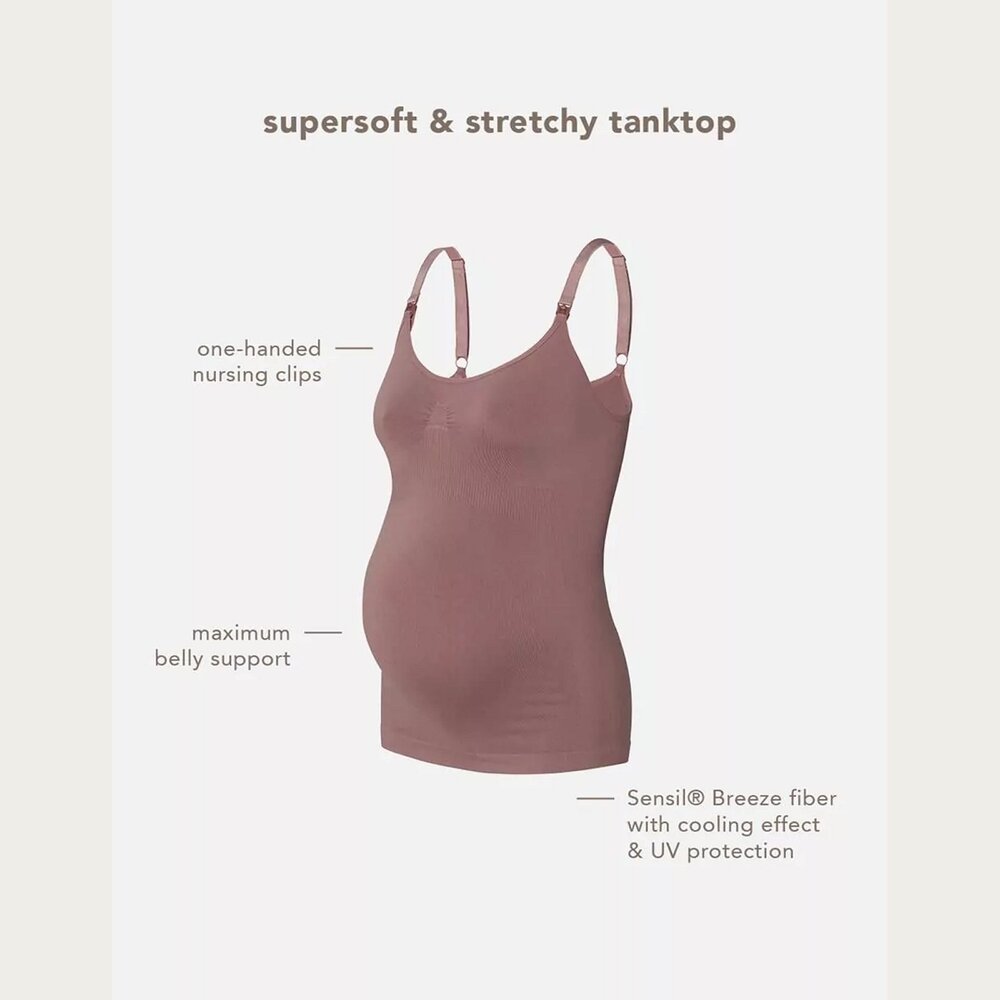 Noppies Evi Naadloze Sensil VoedingsTop Deep Taupe