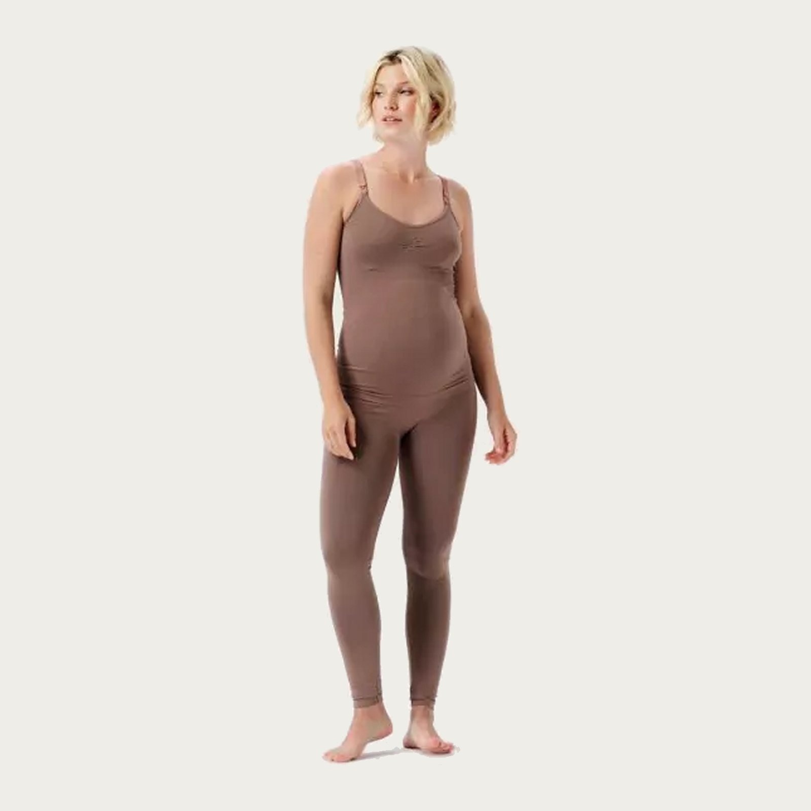 Noppies Cara Naadloze Sensil Zwangerschapslegging Deep Taupe afbeelding