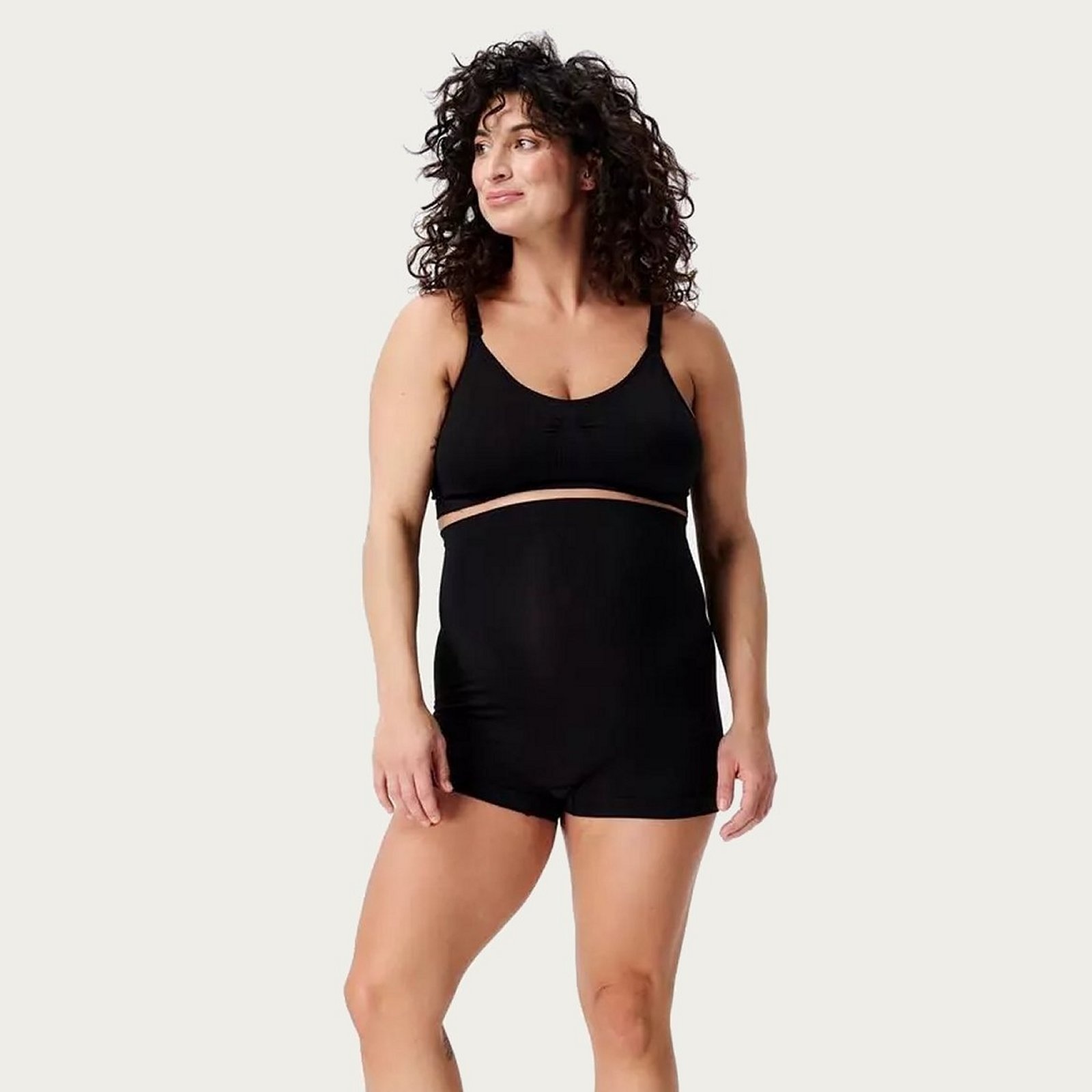 Noppies Lai Naadloze Sensil Zwangerschapsshort Hoog Black