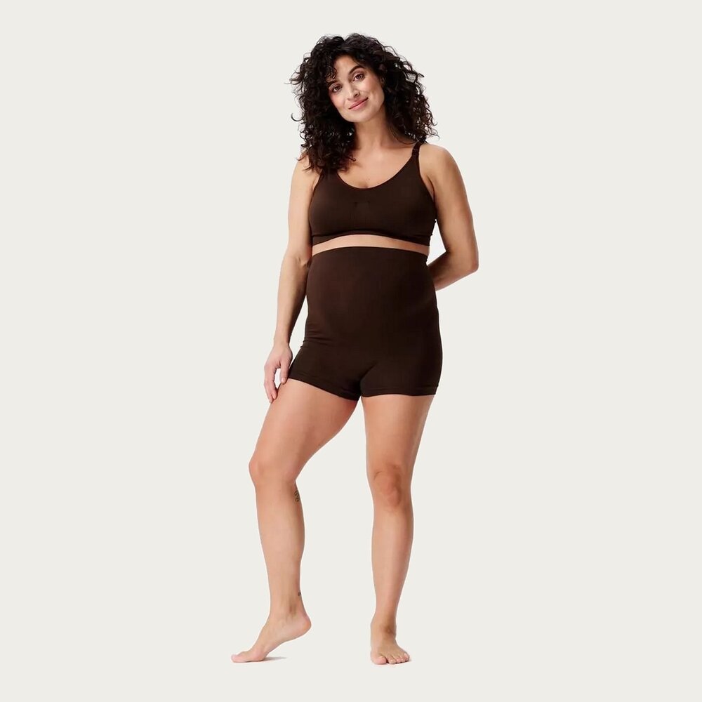 Noppies Lai Naadloze Sensil Zwangerschapsshort Hoog  Coffee Bean Noppies Lai Naadloze Sensil Zwangerschapsshort Hoog  Coffee Bean