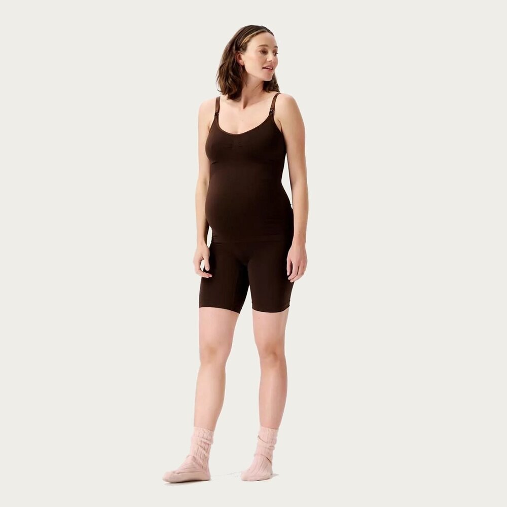 Noppies Niru Naadloze Sensil Zwangerschapsshort Hoog Lange Pijp Coffee Bean Noppies Niru Naadloze Sensil Zwangerschapsshort Hoog Lange Pijp Coffee Bean