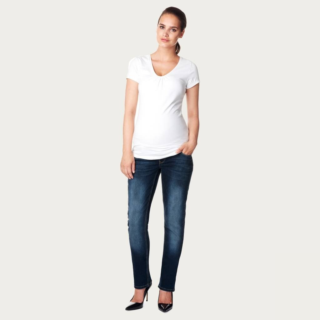 Noppies Zwangerschapsjeans Positiejeans Mena Recht Dark Stone Wash