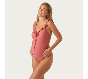 Mamalicious ZwangerschapsBadpak Darian Ruffle Slate Rose