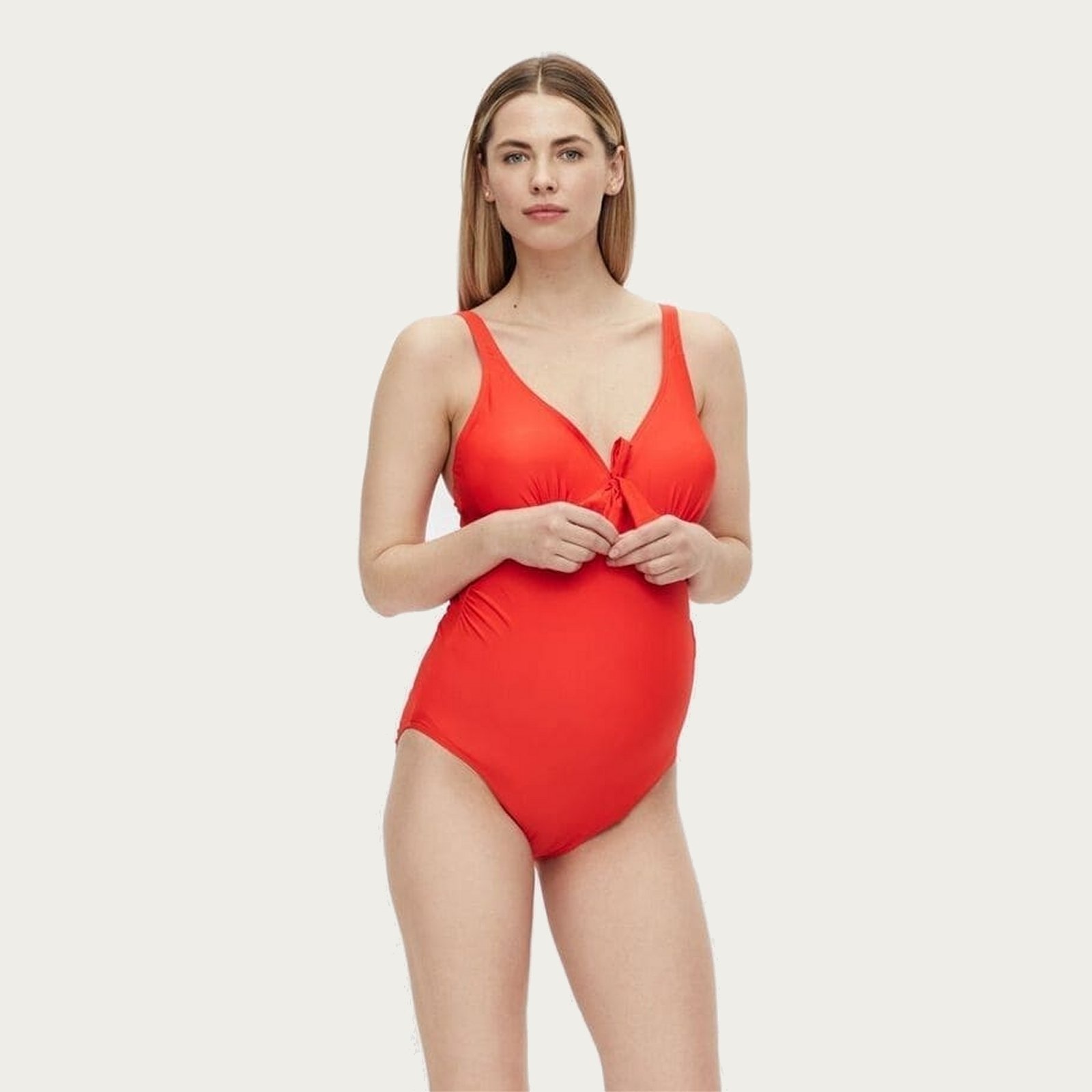 Mamalicious ZwangerschapsBadpak / PositieBadpak Josefine Bow Red afbeelding