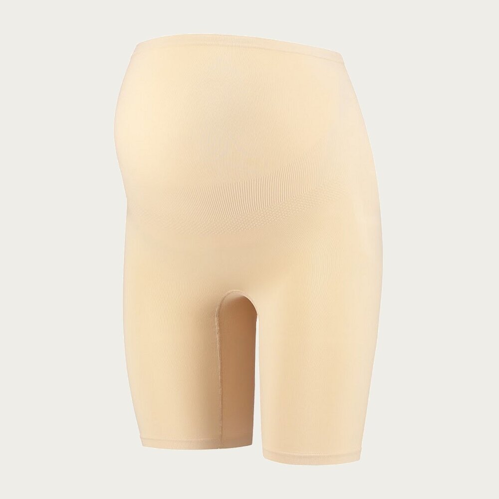 Mamsy Zwangerschapsshort Positieshort Naadloos Beige met shapewear effect Mamsy Zwangerschapsshort Positieshort Naadloos Beige met shapewear effect
