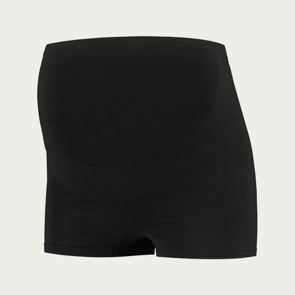Mamsy Zwangerschapsshort Positieshort Naadloos Zwart met shapewear effect  Boxer