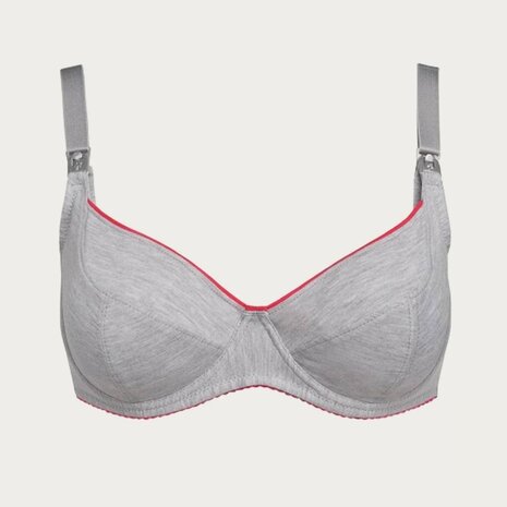 BB (Benefit) Sport Zwangerschapsbh / Voedingsbh Mama Active Grijs / Roze BB (Benefit) Sport Zwangerschapsbh / Voedingsbh Mama Active Grijs / Roze