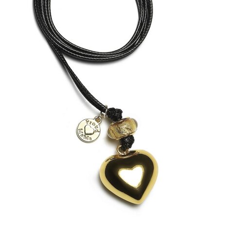 Proud MaMa Zwangerschapsketting Babybel Ketting Basic GOLD [heart]