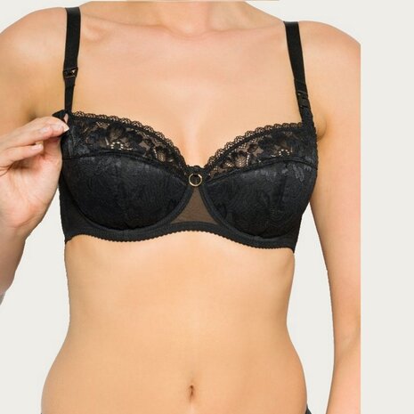 Momtobe Zwangerschapsbh / Voedingsbh Mama Glamour Black Momtobe Zwangerschapsbh / Voedingsbh Mama Glamour Black