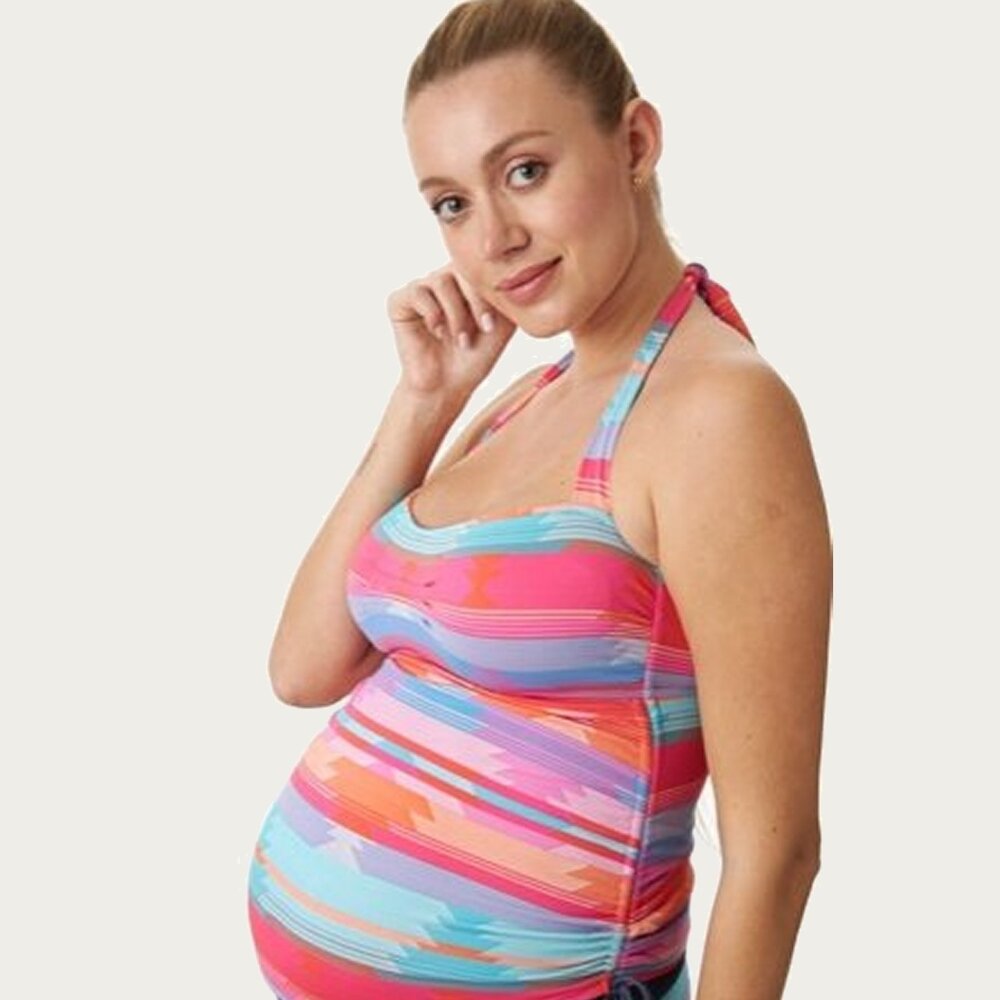 Pez D'or ZwangerschapsTankini / PositieTankini Jacquard Azteca Pink Pez D'or ZwangerschapsTankini / PositieTankini Jacquard Azteca Pink