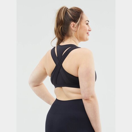 Cake Lingerie Yoga / Sport bh Lotus speciaal voor de borstkolf Zwart Cake Lingerie Yoga / Sport bh Lotus speciaal voor de borstkolf Zwart