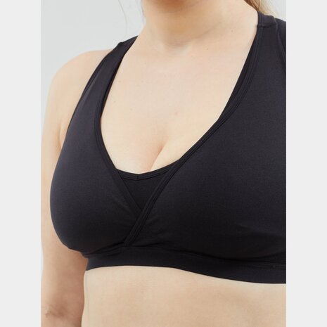 Cake Lingerie Yoga / Sport bh Lotus speciaal voor de borstkolf Zwart Cake Lingerie Yoga / Sport bh Lotus speciaal voor de borstkolf Zwart