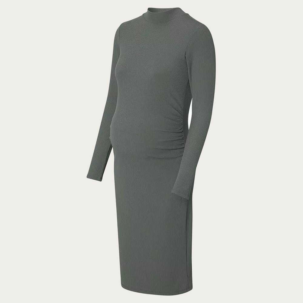 Noppies Zwangerschapsjurk Aima Olive Rib