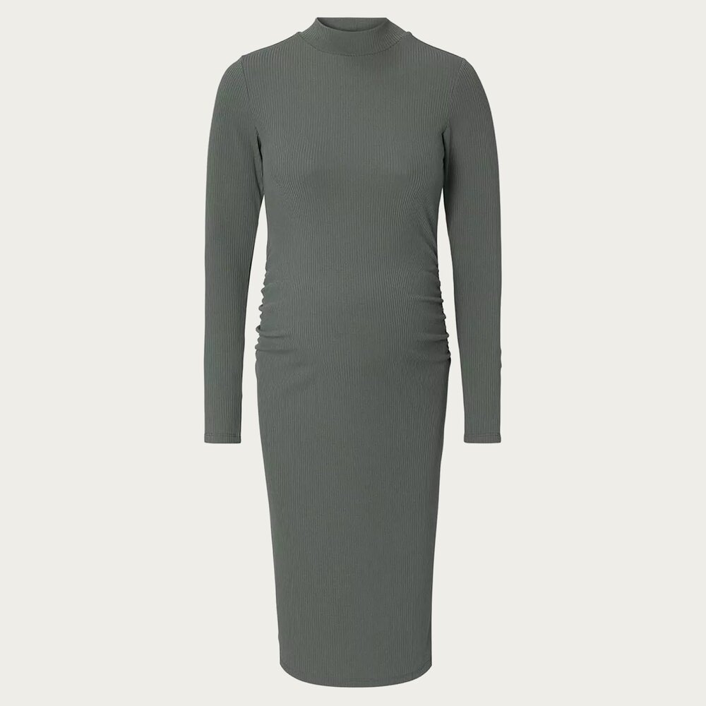 Noppies Zwangerschapsjurk Aima Olive Rib