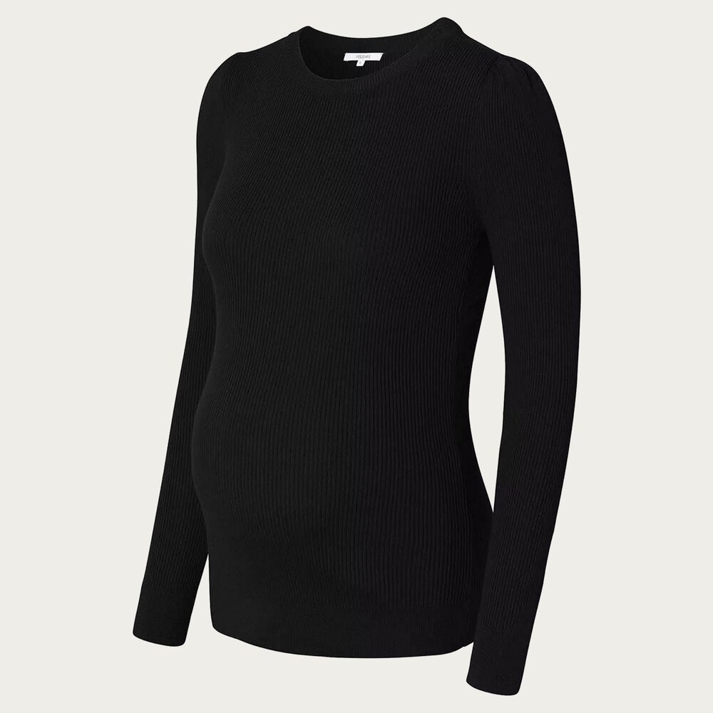 Noppies Zwangerschapstrui Longsleeve Zana Black Noppies Zwangerschapstrui Longsleeve Zana Black