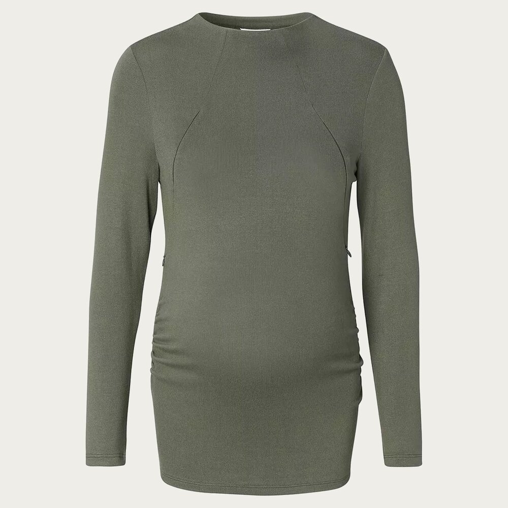 Noppies Zwangerschapstrui Voedingsshirt Rosa Olive Noppies Zwangerschapstrui Voedingsshirt Rosa Olive