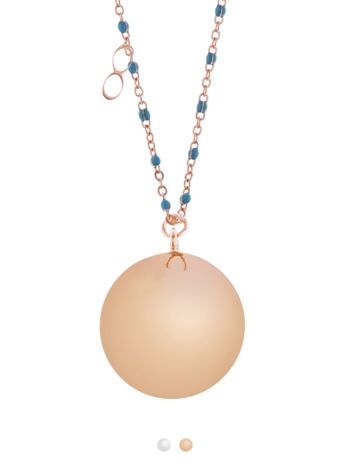 Proud MaMa Zwangerschapsketting Babybel Ketting Mother Fine pink/bleu Proud MaMa Zwangerschapsketting Babybel Ketting Mother Fine pink/bleu