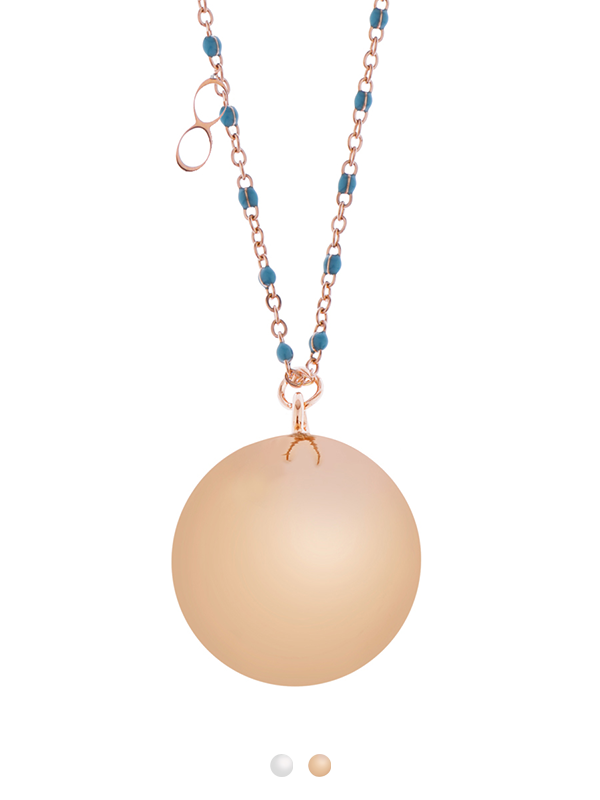 Proud MaMa Zwangerschapsketting Babybel Ketting Mother Fine pink Blue afbeelding