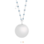 Proud MaMa Zwangerschapsketting Babybel Ketting Mother Fine silver/blu