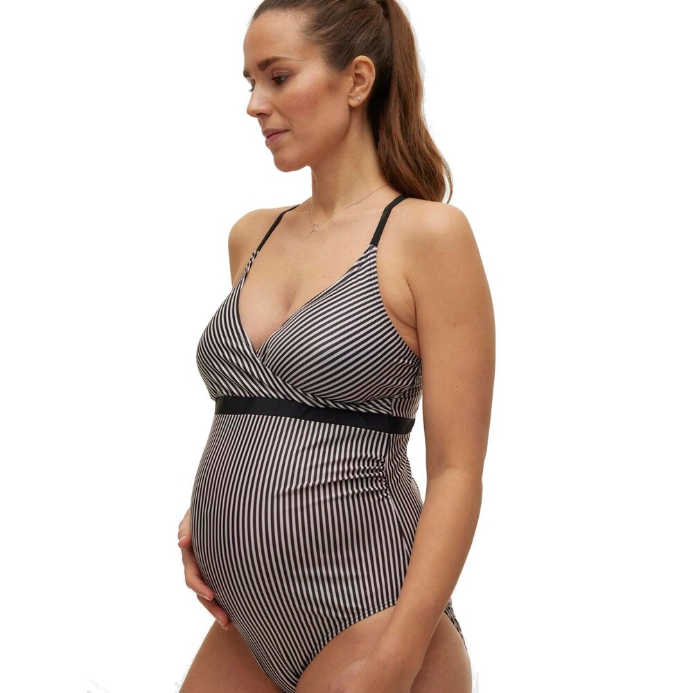 Mamalicious ZwangerschapsBadpak / PositieBadpak  Serena UV Black