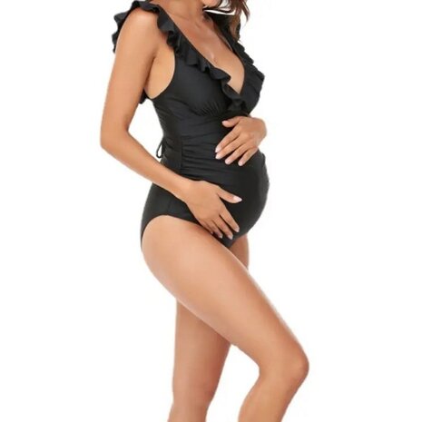 Op en Top Zwanger ZwangerschapsBadpak / PositieBadpak Lilian Zwart Op en Top Zwanger ZwangerschapsBadpak / PositieBadpak Lilian Zwart