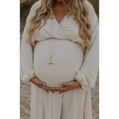 Proud MaMa Zwangerschapsketting Babybel Ketting Mother Chloé silver