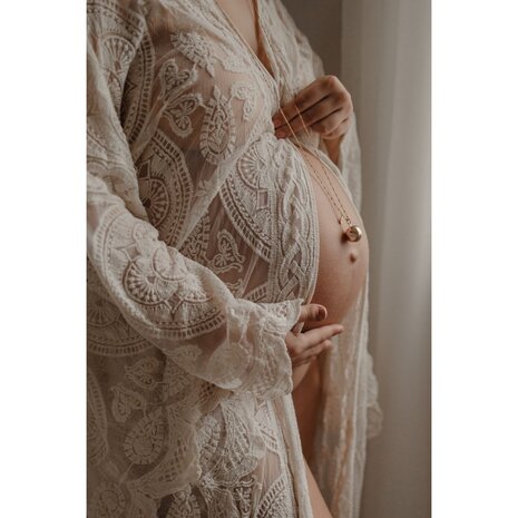 Proud MaMa Zwangerschapsketting Babybel Ketting Mother Chloé silver