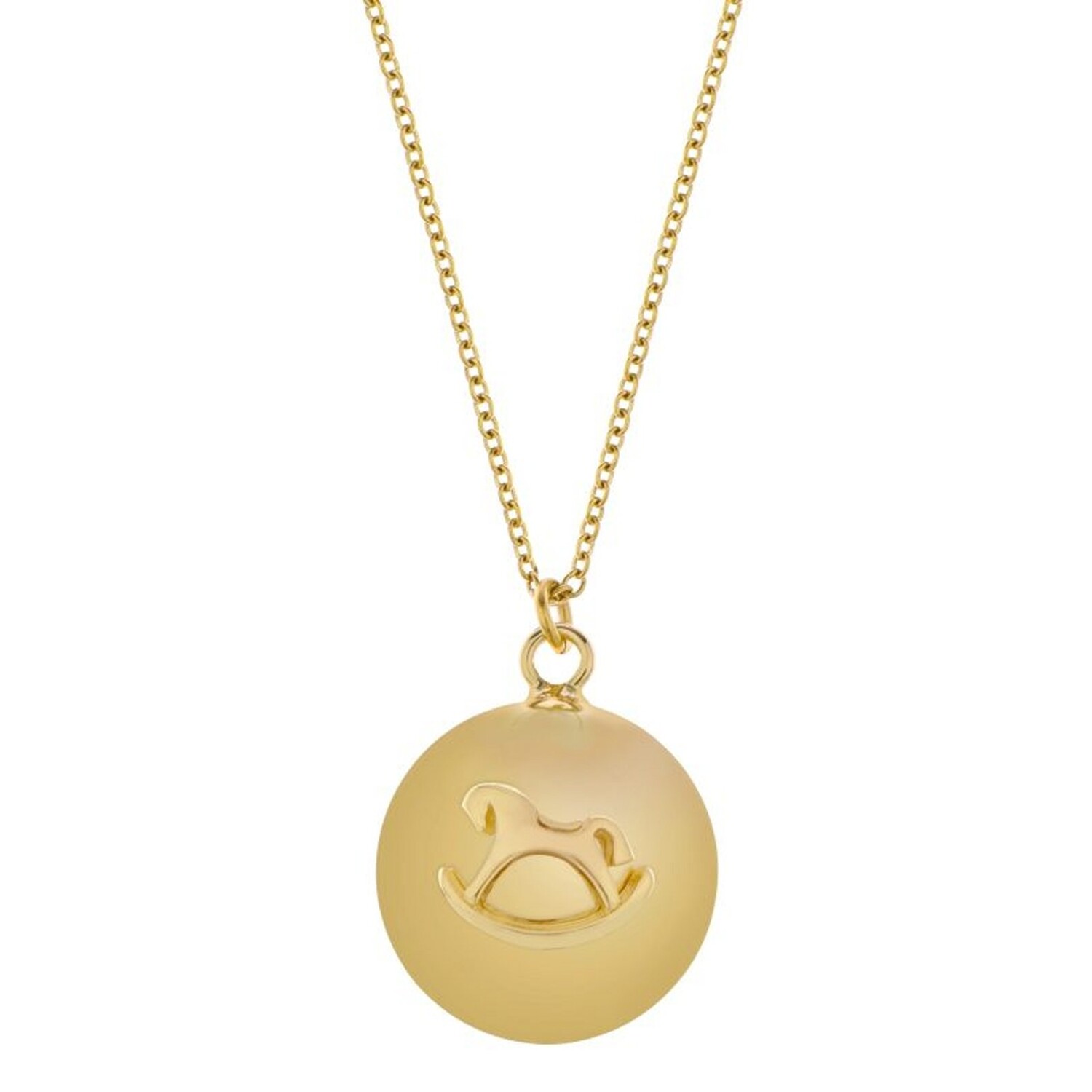 18k medaillon goud email hanger - Goldberg