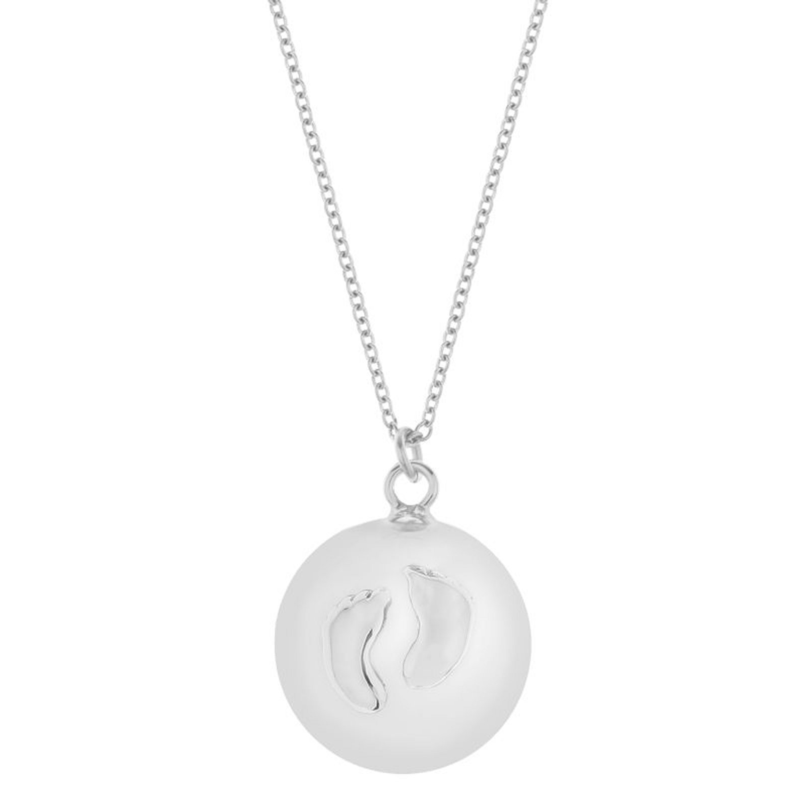 Proud MaMa Zwangerschapsketting Babybel Willow Baby Feet Zilver afbeelding