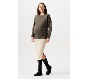 Noppies Zwangerschapsrok Vija  Rib Light Sand Noppies Zwangerschapsrok Vija  Rib Light Sand