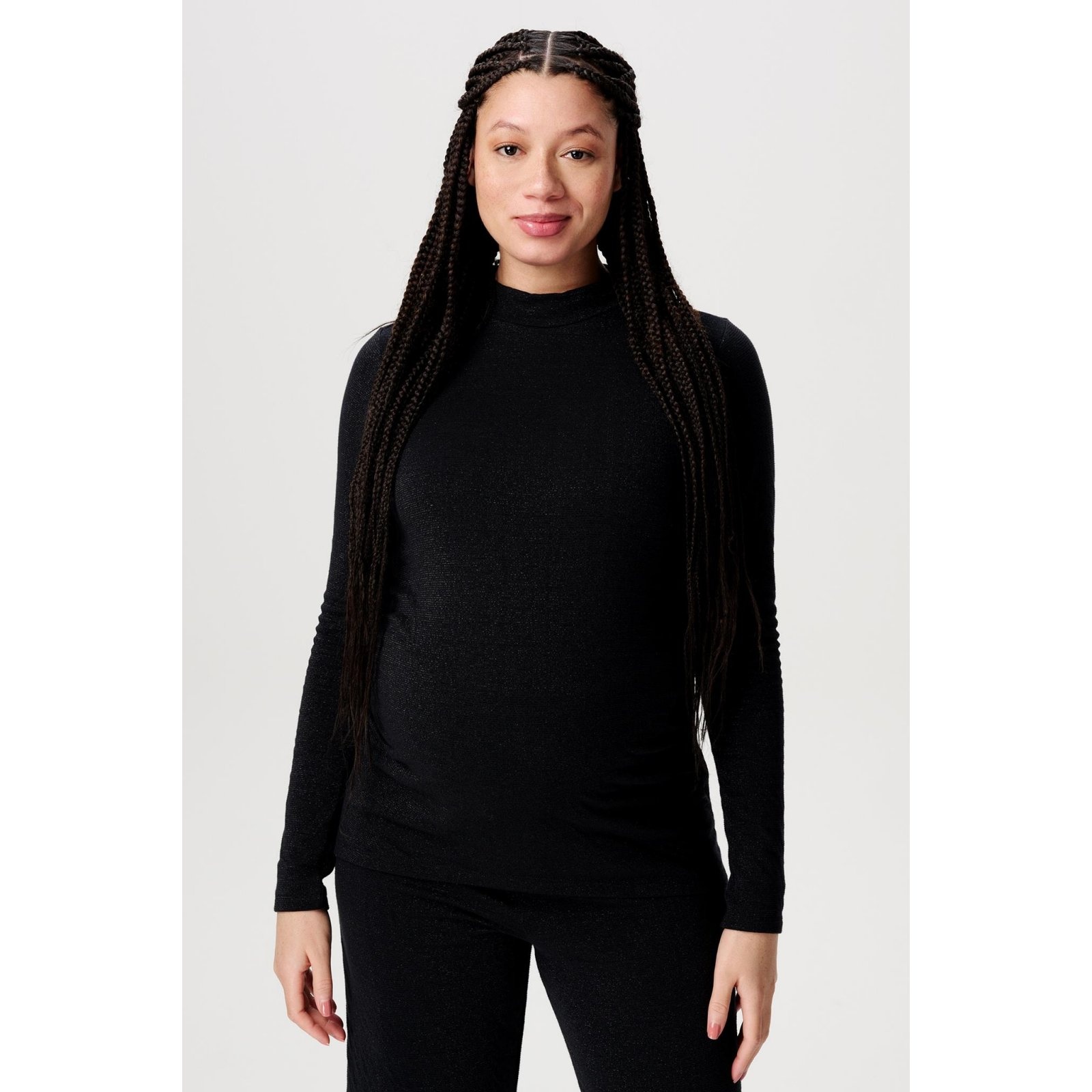 Zwangerschapsjurk Longsleeve Kuhmo Black afbeelding
