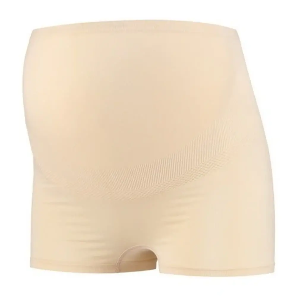 Mamsy Zwangerschapsshort Positieshort Naadloos  Beige met shapewear effect  Boxer Mamsy Zwangerschapsshort Positieshort Naadloos  Beige met shapewear effect  Boxer