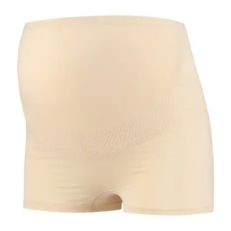 Mamsy Zwangerschapsshort Positieshort Naadloos  Beige met shapewear effect  Boxer Mamsy Zwangerschapsshort Positieshort Naadloos  Beige met shapewear effect  Boxer