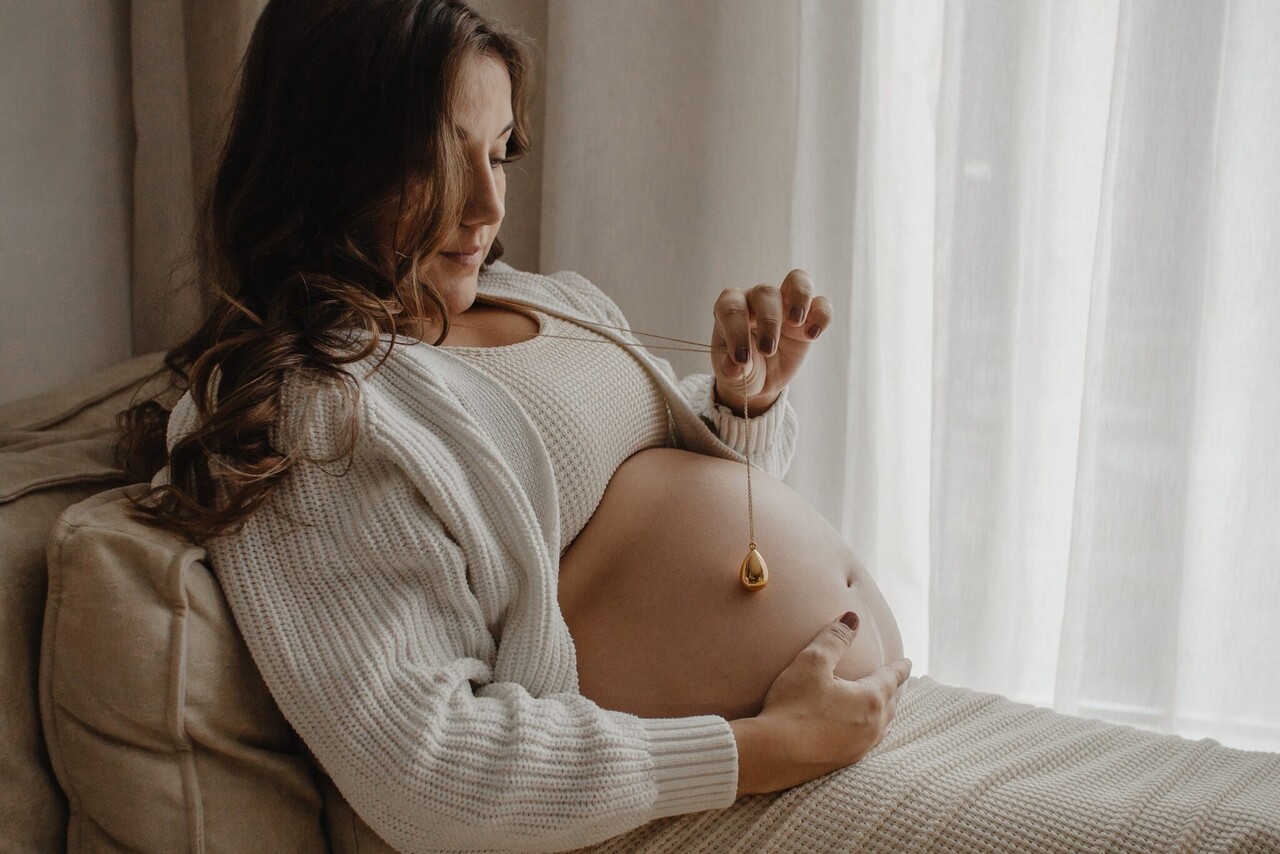 Proud MaMa Zwangerschapsketting Ballchain Babybel Bola Stilla Rose