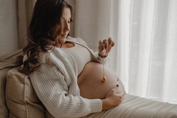 Proud MaMa Zwangerschapsketting Ballchain Babybel Bola Stilla Rose