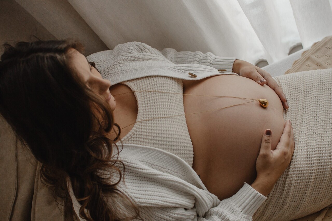 Proud MaMa Zwangerschapsketting Ballchain Babybel Bola Stilla Rose