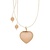 Proud MaMa Zwangerschapsketting Babybel Sofie creme heart rose