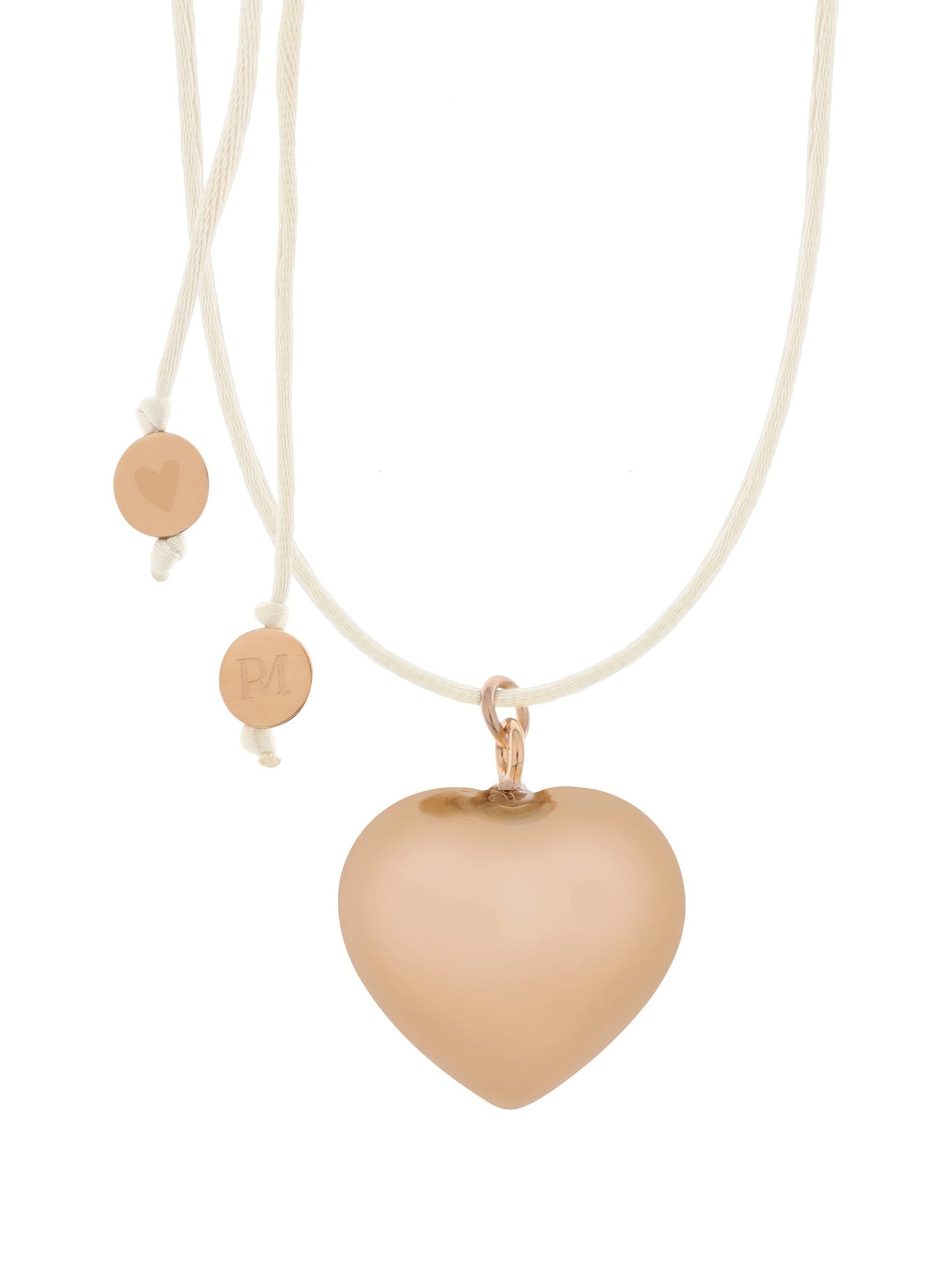 Proud MaMa Zwangerschapsketting Babybel Sofie creme heart rose afbeelding