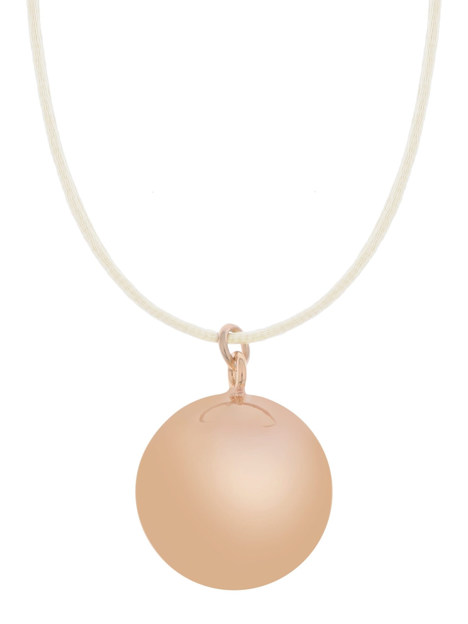 Proud MaMa Zwangerschapsketting Babybel Sofie creme round rose afbeelding