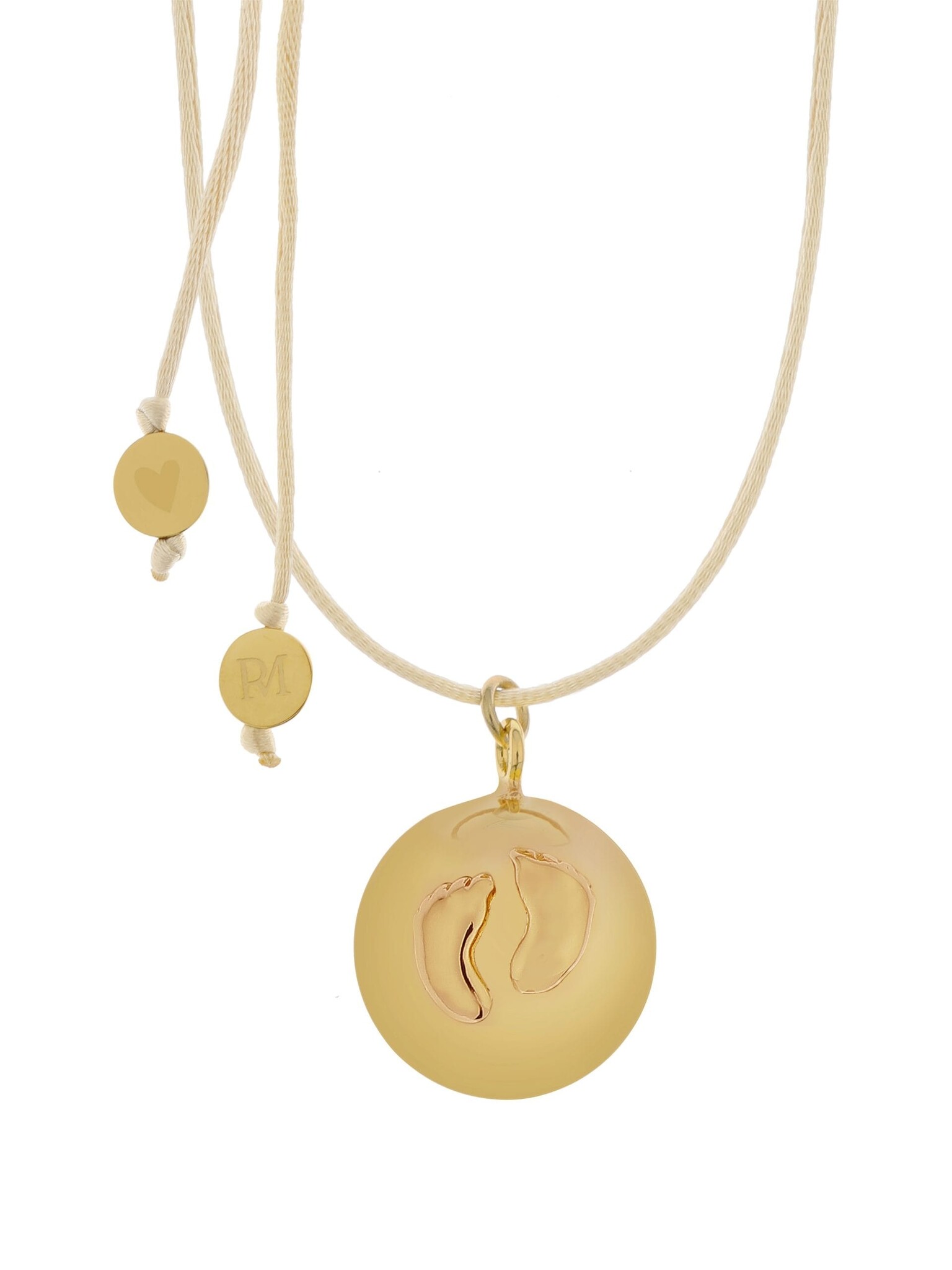 Proud MaMa Zwangerschapsketting Babybel Sofie gold baby feet
