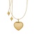 Proud MaMa Zwangerschapsketting Babybel Sofie gold heart