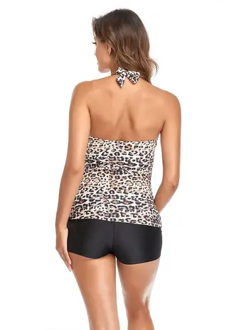 4-Mother ZwangerschapsTankini / PositieTankini Panter Pien 4-Mother ZwangerschapsTankini / PositieTankini Panter Pien