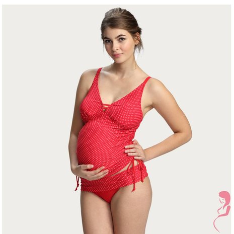 Petit Amour ZwangerschapsTankini Ava Rood