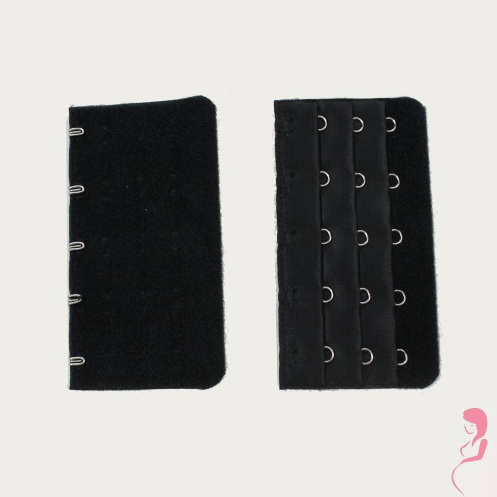 Op en Top Zwanger bh / Corset Verlenger 5 Haaks Zwart (per stuk) Op en Top Zwanger bh / Corset Verlenger 5 Haaks Zwart (per stuk)