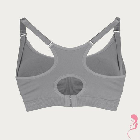 Cake Lingerie Zwangerschapsbh / Meegroeibh Cotton Candy Staal Grijs