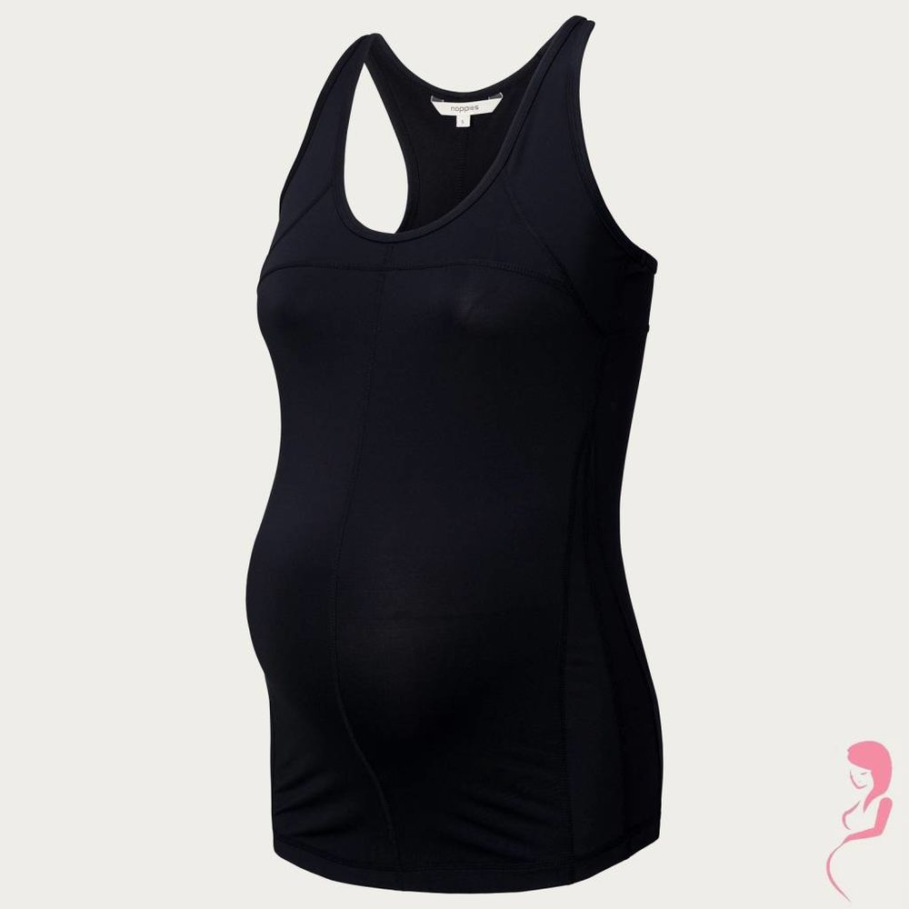 Noppies Zwangerschapstop Positietop Sport Heath Zwart Noppies Zwangerschapstop Positietop Sport Heath Zwart