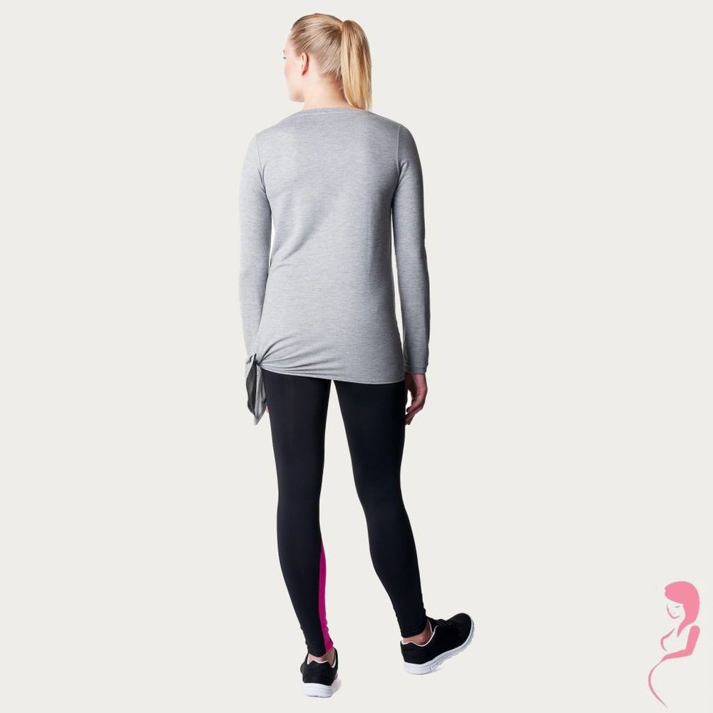 Noppies Zwangerschapstop Positietop Sport Heather Lange mouw Grijs Noppies Zwangerschapstop Positietop Sport Heather Lange mouw Grijs